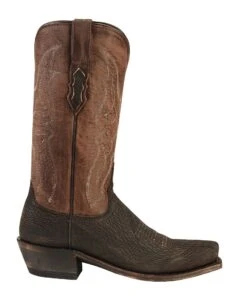 Lucchese Men's Handmade 1883 Carl Sanded Shark Western Boots - Square Toe -Walk The West Sales 034A89 47 RT