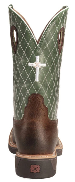 Twisted X Men's Lite Weight Work Boots - Square Toe -Walk The West Sales 050C25 38 BK