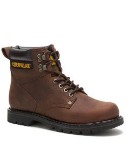 Caterpillar Men's 6" Second Shift Lace-Up Work Boots - Round Toe -Walk The West Sales 050H69 42 P1