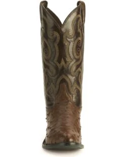 Tony Lama Men's Full Quill Ostrich Western Boots - Medium Toe