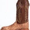 Tony Lama Men's San Saba Vintage Full Quill Ostrich Western Boots - Broad Square Toe -Walk The West Sales 066814 47 P3