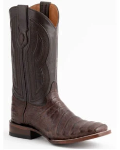 Ferrini Men's Caiman Belly Western Boots - Broad Square Toe -Walk The West Sales 066823 47 P1