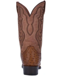 Dan Post Men's Tempe Full Quill Ostrich Western Boots - Medium Toe -Walk The West Sales 066850 C9 P4