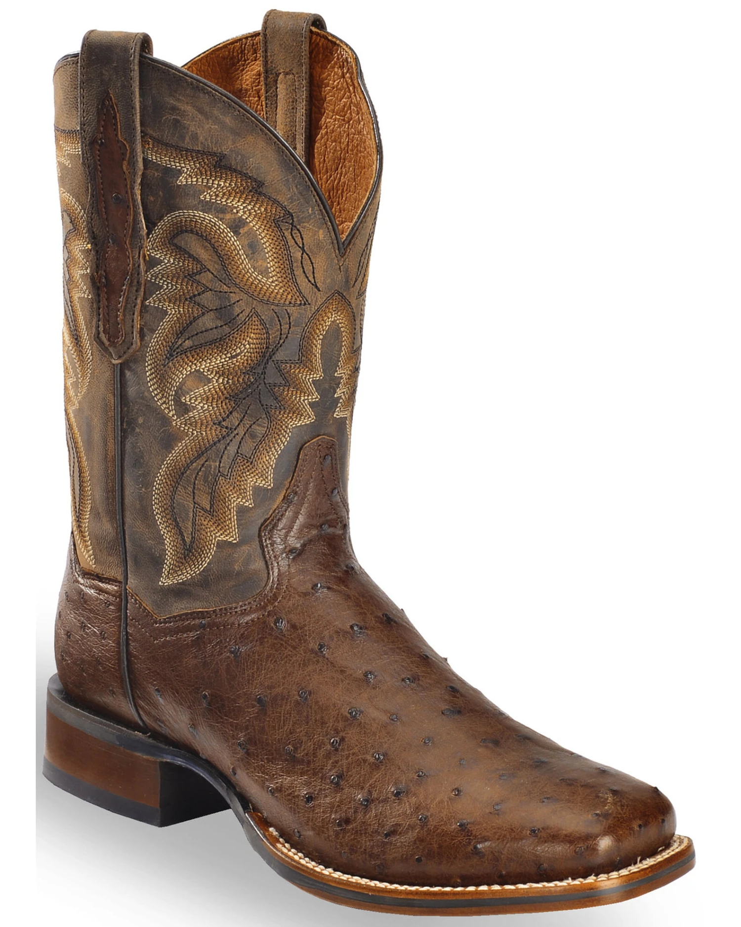 Dan Post Men's Alamosa Full Quill Ostrich Western Boots - Broad Square Toe 4 Dan Post Men's Alamosa Full Quill Ostrich Western Boots - Broad Square Toe - Image 2