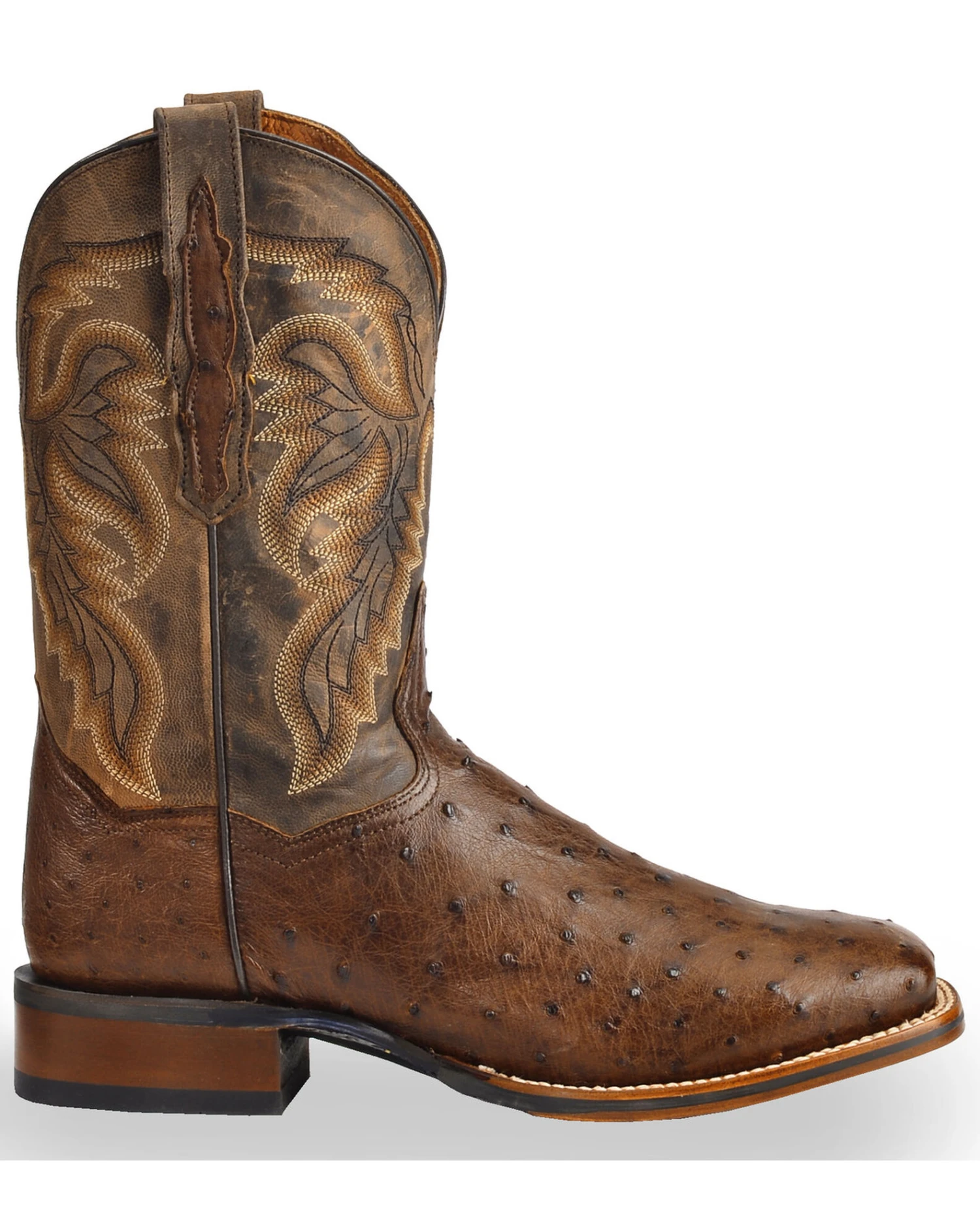 Dan Post Men's Alamosa Full Quill Ostrich Western Boots - Broad Square Toe 9 Dan Post Men's Alamosa Full Quill Ostrich Western Boots - Broad Square Toe - Image 7