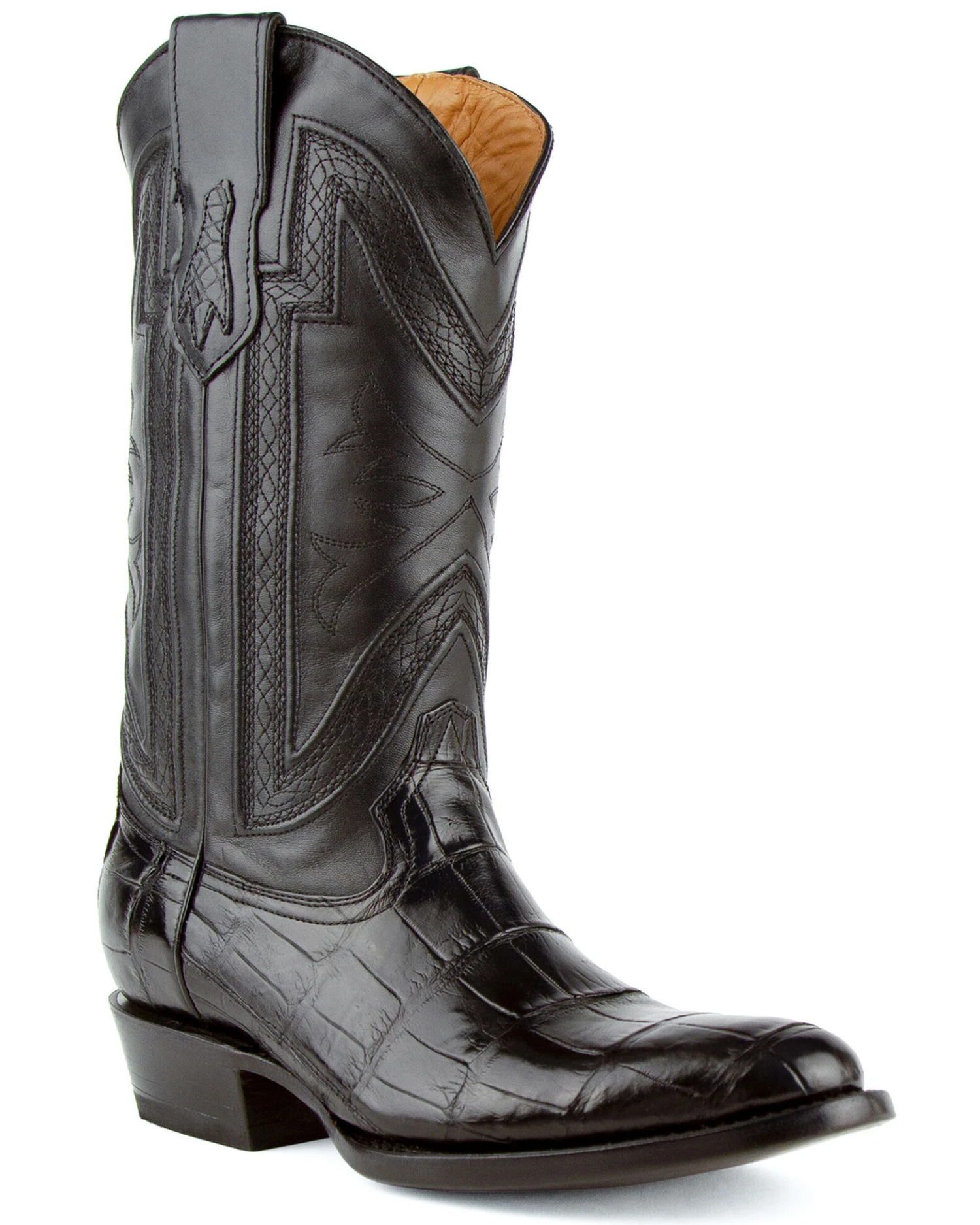 Ferrini Men's Alligator Belly Exotic Western Boots - Medium Toe 3 Ferrini Men's Alligator Belly Exotic Western Boots - Medium Toe