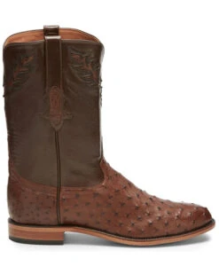 Tony Lama Men's Exotic Ostrich Skin Western Boots - Round Toe -Walk The West Sales 066A54 GD P2