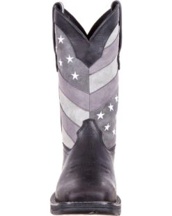 Durango Men's Rebel Faded Flag Western Performance Boots - Broad Square Toe -Walk The West Sales 2000215689 001 FT