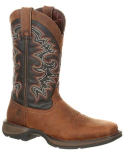 Durango Men's Rebel Pull On Western Performance Boots - Broad Square Toe -Walk The West Sales 2000227532 240 P1