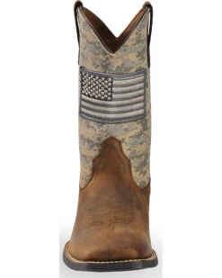 Ariat Men's Distressed Camo Sport Patriot Western Boots - Broad Square Toe -Walk The West Sales 2000233988 200 FT