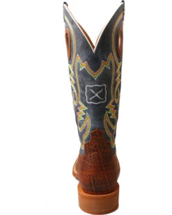 Twisted X Men's Ruff Stock Elephant Print Western Boots - Broad Square Toe