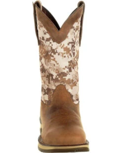 Rebel By Durango Men's Desert Camo Western Performance Boots - Square Toe -Walk The West Sales 2000245307 200 FT