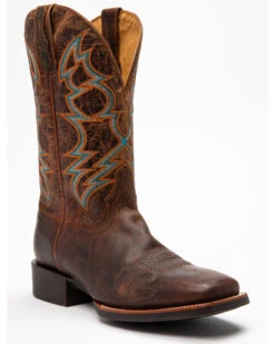 RANK 45 Men's Suntan Zulu Western Performance Boots - Broad Square Toe -Walk The West Sales 2000277636 280 P1