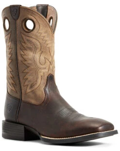 Ariat Men's Sport Ranger Barley Western Performance Boots - Broad Square Toe -Walk The West Sales 2000281813 200 P1