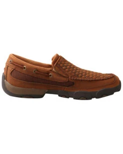 Twisted X Men's Basket Weave Slip-On Shoes - Moc Toe