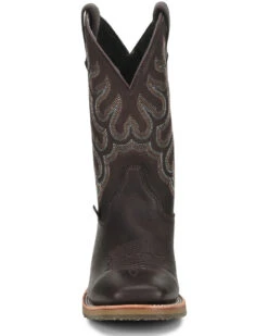 Double H Men's Dark Brown Elk Western Boots - Broad Square Toe -Walk The West Sales 2000285688 240 P5