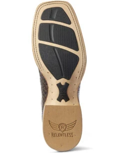 Ariat Men's Brown Caiman Belly Western Boots - Broad Square Toe -Walk The West Sales 2000294327 200 P5