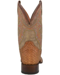 Dan Post Men's Dry Gulch Python Exotic Boots - Broad Square Toe -Walk The West Sales 2000308357 280 P4