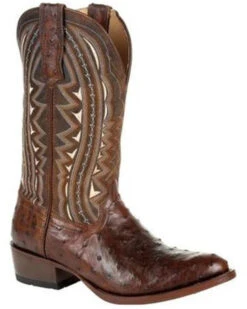 Durango Men's Exotic Full-Quill Ostrich Western Boots - Medium Toe -Walk The West Sales 2000315554 200 P1
