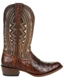 Durango Men's Exotic Full-Quill Ostrich Western Boots - Medium Toe -Walk The West Sales 2000315554 200 P2