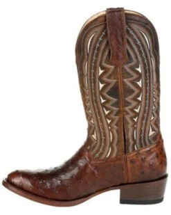 Durango Men's Exotic Full-Quill Ostrich Western Boots - Medium Toe -Walk The West Sales 2000315554 200 P3