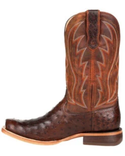 Durango Men's Chestnut Full-Quill Ostrich Western Boots - Square Toe -Walk The West Sales 2000320679 203 P3