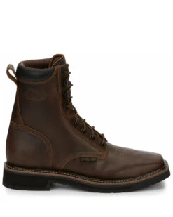 Justin Men's Pulley Lace-Up Work Boots - Steel Toe -Walk The West Sales 2000332455 200 P2