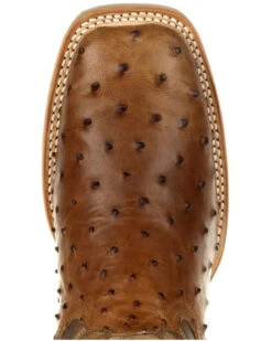 Durango Men's Rebel Full-Quill Ostrich Western Boots - Square Toe -Walk The West Sales 2000333490 200 P6