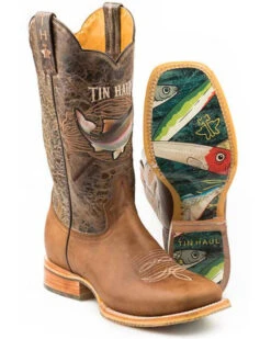 Tin Haul Men's Alpha Angler Western Boots - Broad Square Toe