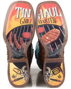 Tin Haul Men's Grill Master Western Boots - Broad Square Toe