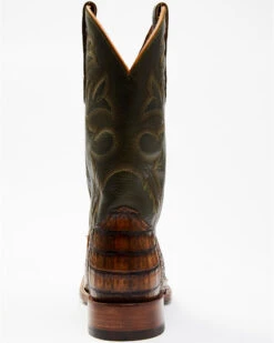 Cody James Men's Brown Exotic Caiman Tail Skin Western Boots - Broad Square Toe -Walk The West Sales 2000339009 200 P5