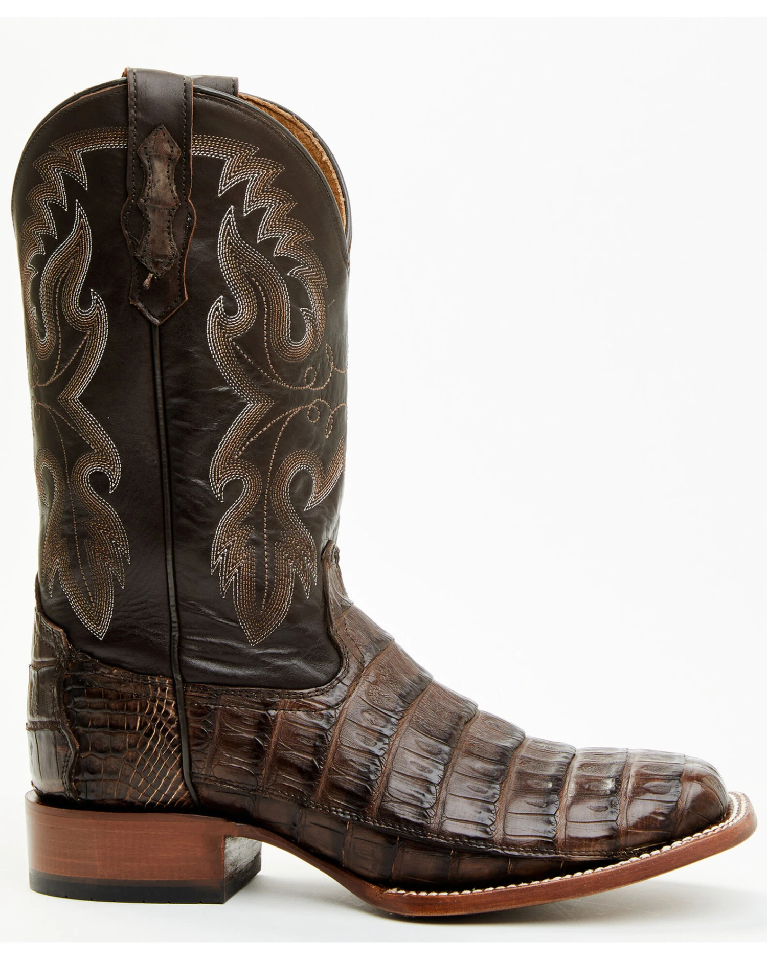 Cody James Men's Exotic Caiman Tail Skin Western Boots - Broad Square Toe 3 Cody James Men's Exotic Caiman Tail Skin Western Boots - Broad Square Toe
