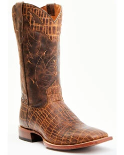 Moonshine Spirit Men's Tully Croc Print Western Boots - Broad Square Toe -Walk The West Sales 2000343042 235 P1