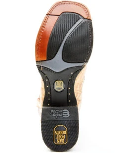 Dan Post Men's Tan Caiman Belly Western Boots - Broad Square Toe -Walk The West Sales 2000344179 280 P7
