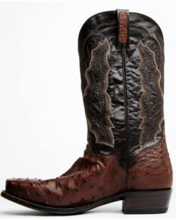 El Dorado Men's Exotic Full-Quill Ostrich Skin Western Boots - Square Toe -Walk The West Sales 2000350242 240 P3