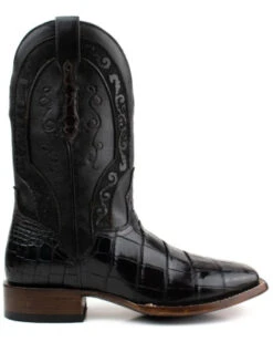 El Dorado Men's American Alligator Exotic Western Boots - Broad Square Toe -Walk The West Sales 2000355151 240 P2