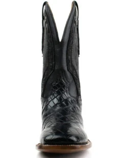 El Dorado Men's Scallop American Alligator Exotic Western Boot - Broad Square Toe -Walk The West Sales 2000355176 001 P4