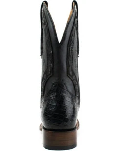 El Dorado Men's Scallop American Alligator Exotic Western Boot - Broad Square Toe