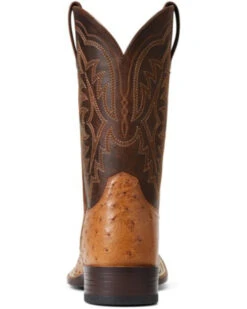 Ariat Men's Ranger Smooth Full Quill Ostrich Night Life Ultra Western Boot - Broad Square Toe -Walk The West Sales 2000356437 200 P3