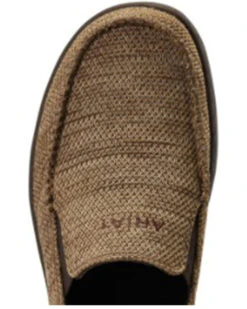 Ariat Men's Heather Tan Hilo 360 Canvas Slip-On Casual Shoe - Moc Toe -Walk The West Sales 2000356451 200 P4