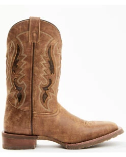 Laredo Men's Distressed Leather Western Boots - Broad Square Toe -Walk The West Sales 2000356834 280 P2