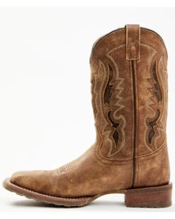 Laredo Men's Distressed Leather Western Boots - Broad Square Toe -Walk The West Sales 2000356834 280 P3