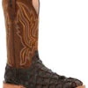 Durango Men's Exotic Pirarucu Skin Western Boots - Broad Square Toe 1 Durango Men's Exotic Pirarucu Skin Western Boots - Broad Square Toe -Walk The West Sales 2000359779 201 P1