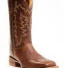 Justin Men's Carsen Camel Brown Cowhide Performance Leather Western Boots - Square Toe -Walk The West Sales 2000361414 200 P1