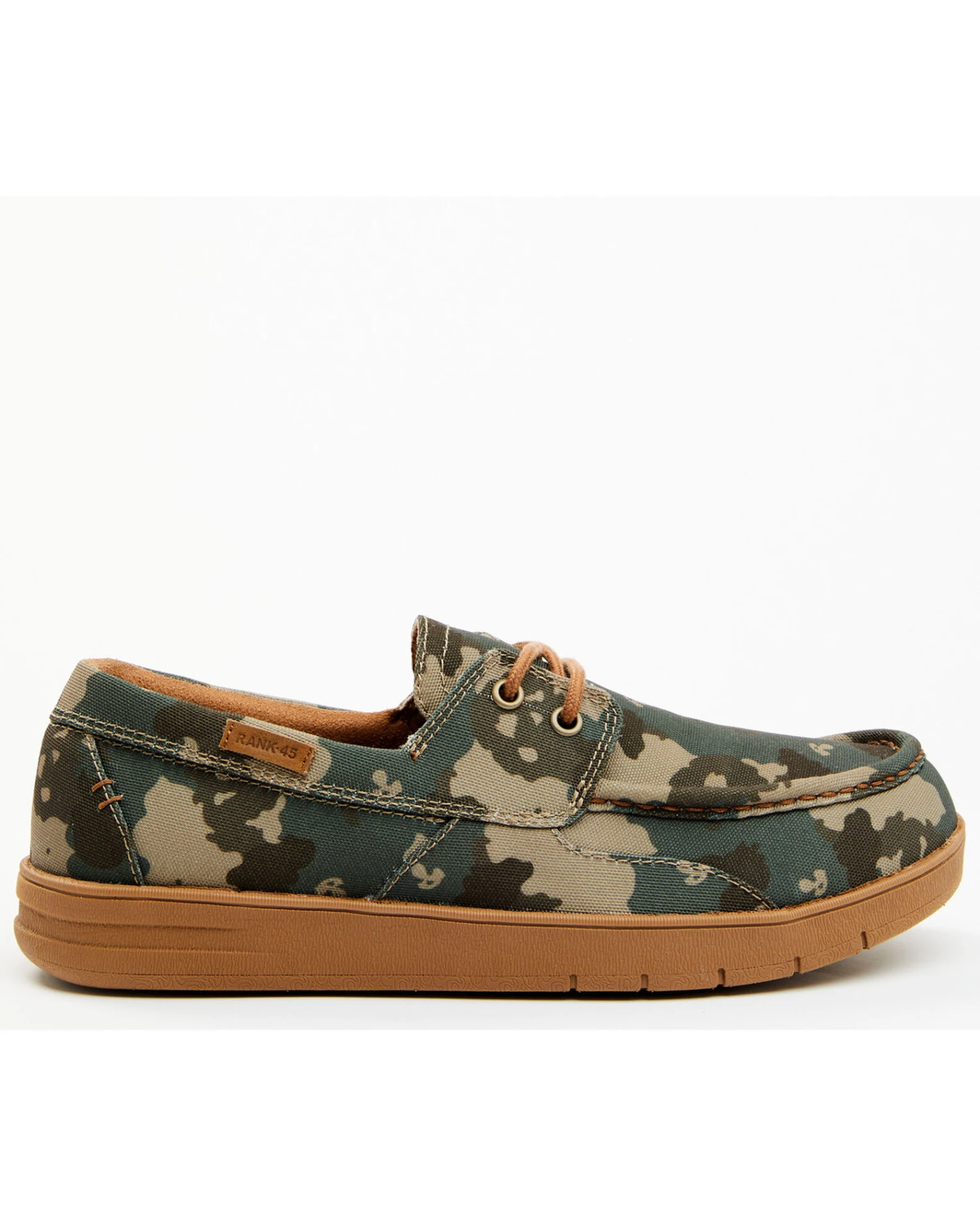 RANK 45 Men's Sanford 3 Camo Print Western Casual Shoes - Moc Toe 5 RANK 45 Men's Sanford 3 Camo Print Western Casual Shoes - Moc Toe - Image 3