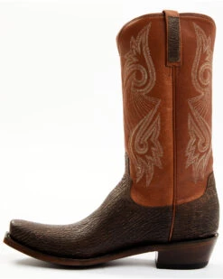 Lucchese Men's Exotic Shark Cowhide Western Boots - Square Toe -Walk The West Sales 2000364797 200 P3