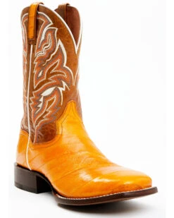 Dan Post Men's Buttercup Eel Exotic Western Boots - Broad Square Toe -Walk The West Sales 2000366811 200 P1