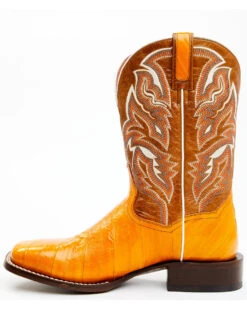 Dan Post Men's Buttercup Eel Exotic Western Boots - Broad Square Toe -Walk The West Sales 2000366811 200 P3