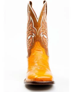 Dan Post Men's Buttercup Eel Exotic Western Boots - Broad Square Toe -Walk The West Sales 2000366811 200 P4