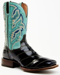 Dan Post Men's Eel Exotic Western Boots - Broad Square Toe -Walk The West Sales 2000366813 938 P1